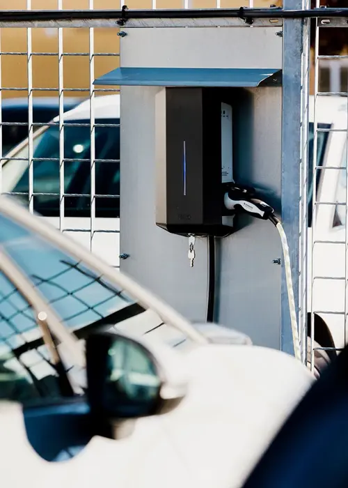 Elbilsladdning Aa00001022 installation av laddstolpar